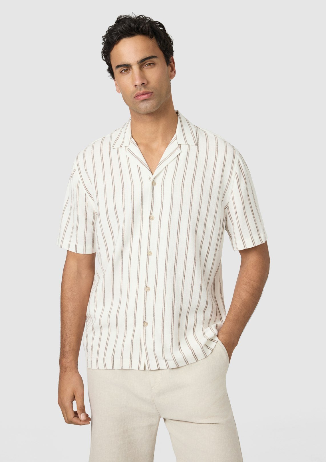 Off White Mackville Stripe Short Sleeve Shirt
