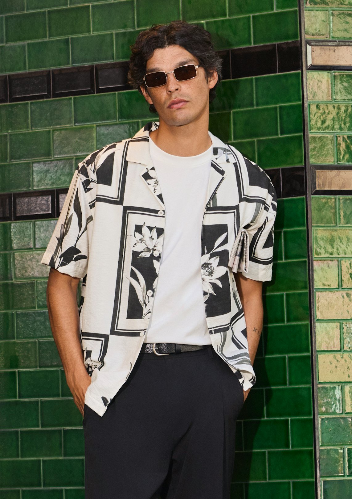 Off White Medlow Printed Short Sleeve Shirt
