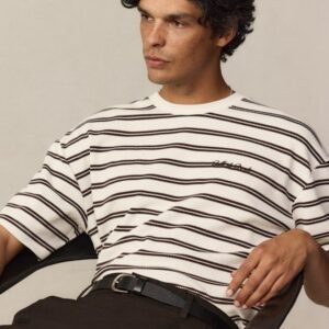 Beck Boxy Stripe Crew Neck Tee