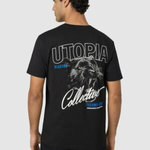 Utopia Graphic Relaxed Crew Neck Tee