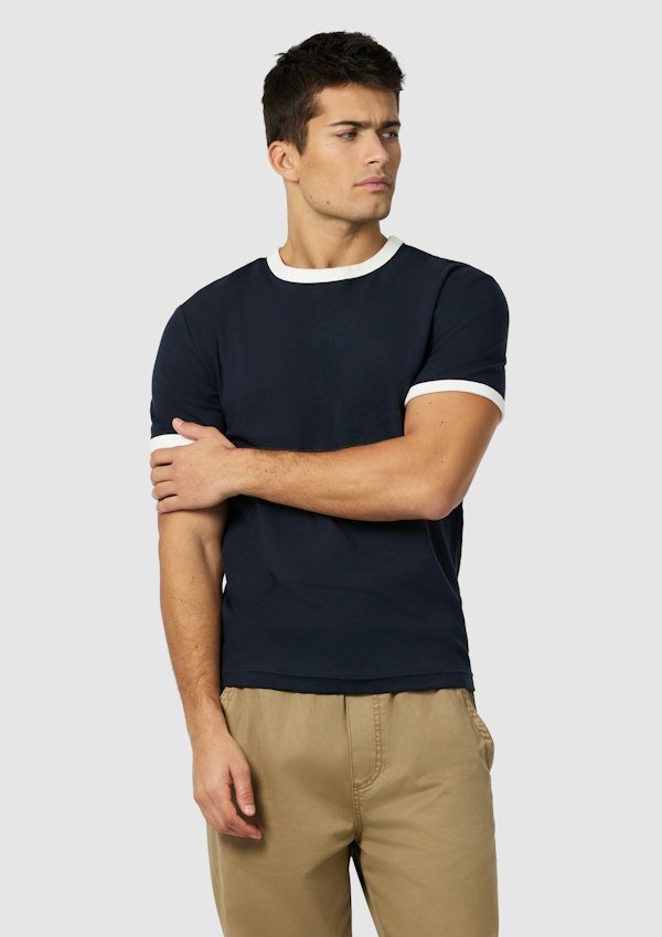Harry Slim Ringer Crew Neck Tee