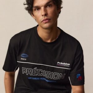 Precision Graphic Boxy Crew Neck Tee