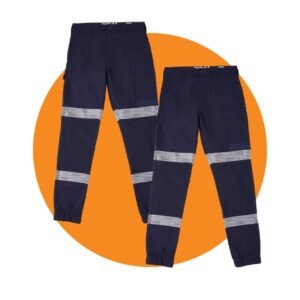 Tradies WP-4T Cuffed Taped Pant Twin Value Pack – Navy