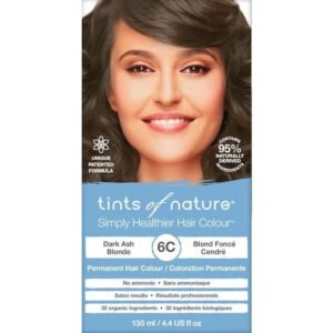 Tints of Nature 6C Dark Ash Blonde Permanent Hair Dye 130ml