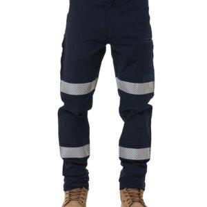 Taped Stretch Pants – Navy