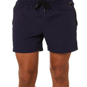 Flex and Move 4-Way Stretch Elastic Waist Short – Navy
