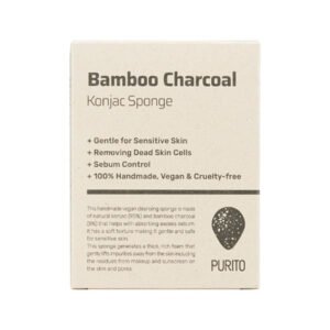 Bamboo Charcoal Konjac Sponge 1 Pc