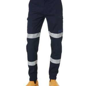 Cuffed Taped Pant – Navy