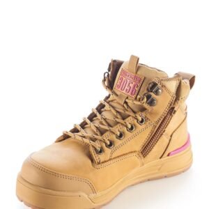 Womens 3056 Zip Side Safety Boot – Wheat