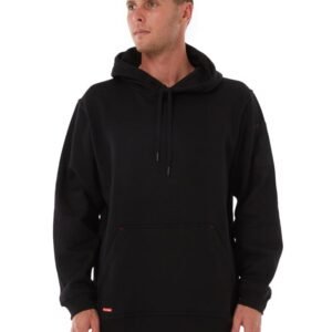 Brushed Fleece Hoodie – Black