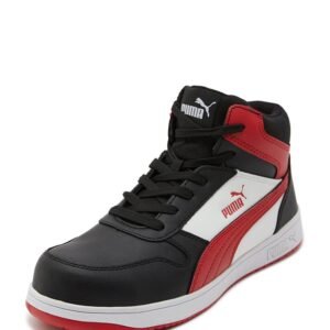 Frontcourt Mid Heritage Safety Shoe – Black/Red