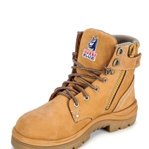 Argyle Lace Up Ankle Boot with Zip – Wheat