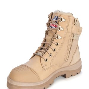 Southern Cross Zip Side Safety Boot – Sand