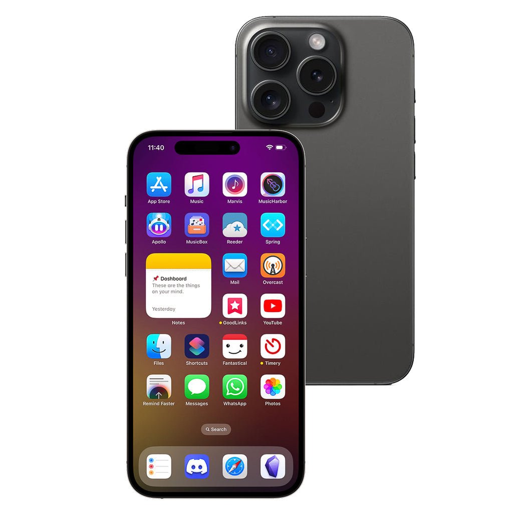 Apple iPhone 15 Pro Max 256GB (Black Titanium) [~Refurbished: Very good]