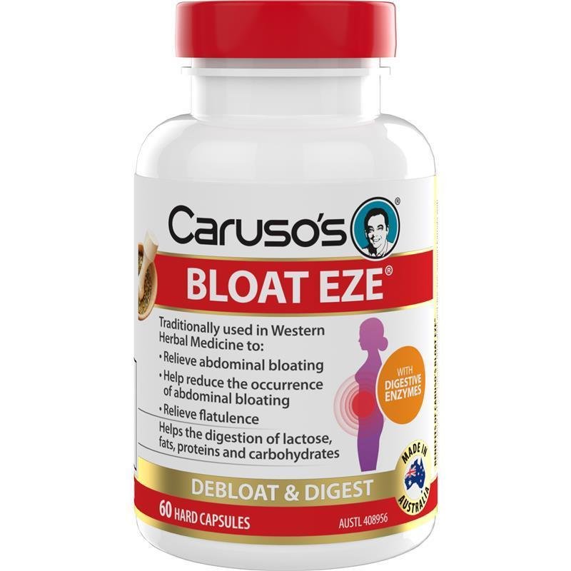 Carusos Bloat Eze 60 Capsules