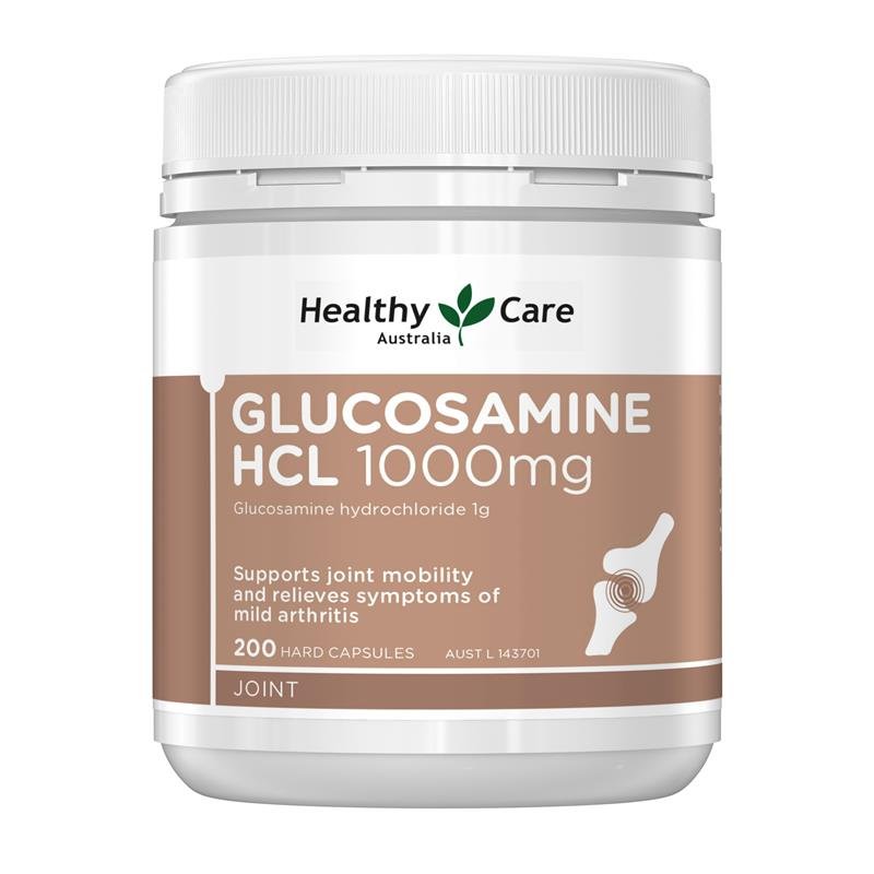 Healthy Care Glucosamine HCL 1000mg 200 Capsules