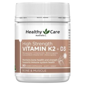 Healthy Care High Strength Vitamin K2 + D3 90 Capsules