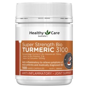 Healthy Care Super Strength Bio Turmeric 3100mg 100 Capsules