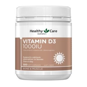 Healthy Care Vitamin D3 1000IU 500 Capsules
