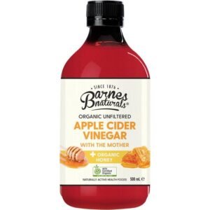 Barnes Naturals Organic Apple Cider Vinegar with the Mother and Honey 500ml