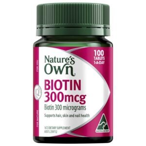 Nature’s Own Biotin 300mcg 100 Tablets