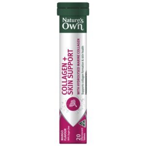 Nature’s Own Collagen + Skin Support Effervescent 20 Tablets