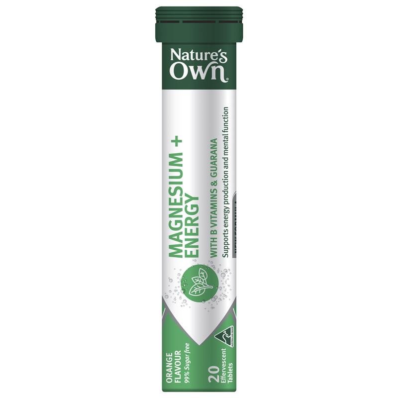 Nature's Own Magnesium + Energy Effervescent 20 Tablets