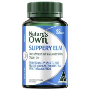 Nature’s Own Slippery Elm 400mg 60 Capsules