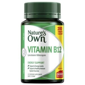 Nature’s Own Vitamin B12 200 Tablets Exclusive Size