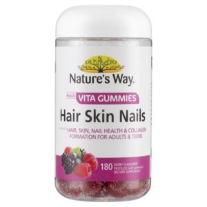 Nature’s Way Adult Vita Gummies Hair Skin Nails 180 Gummies Exclusive Size