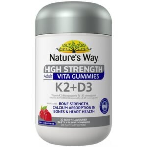 Nature’s Way Adult Vita Gummies High Strength K2+D3 30 Gummies