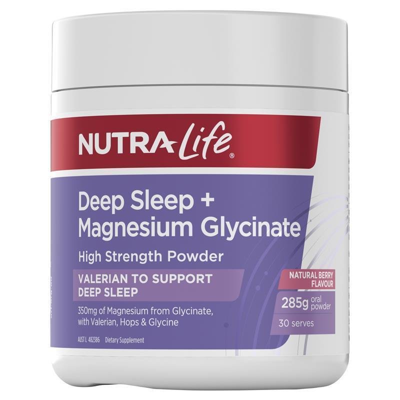 Nutra-Life Deep Sleep + Magnesium Glycinate Powder 285g