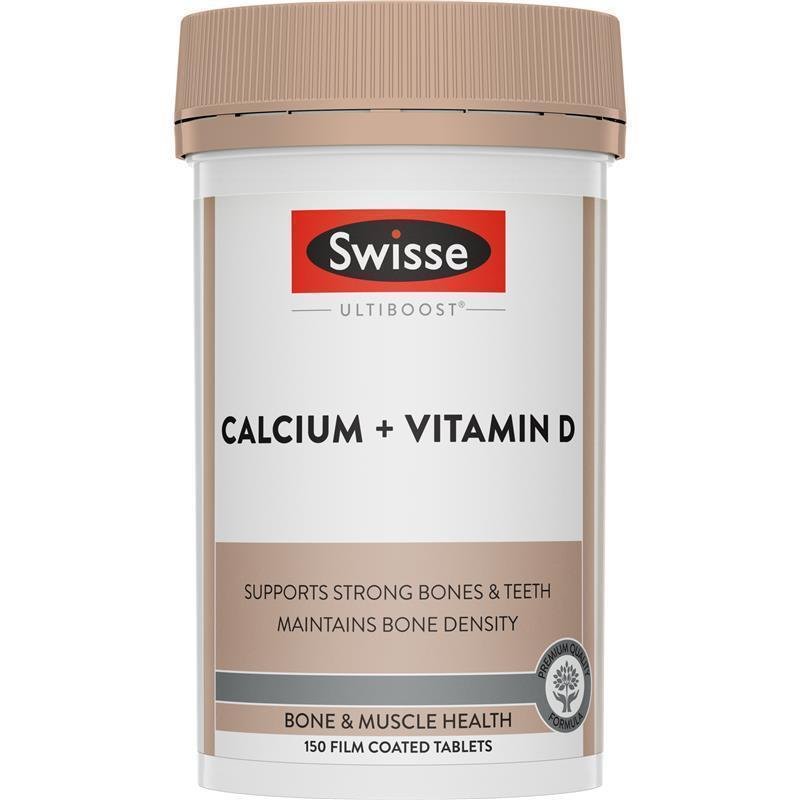Swisse Ultiboost Calcium + Vitamin D 150 Tablets