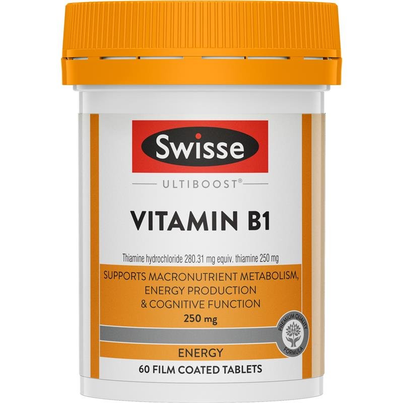 Swisse Ultiboost Vitamin B1 250mg 60 Tablets