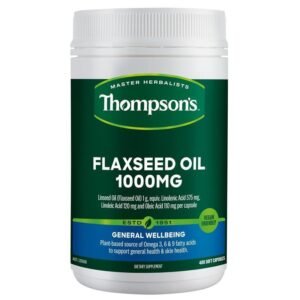 Thompson’s Flaxseed Oil 1000mg 400 Vegi-Caps