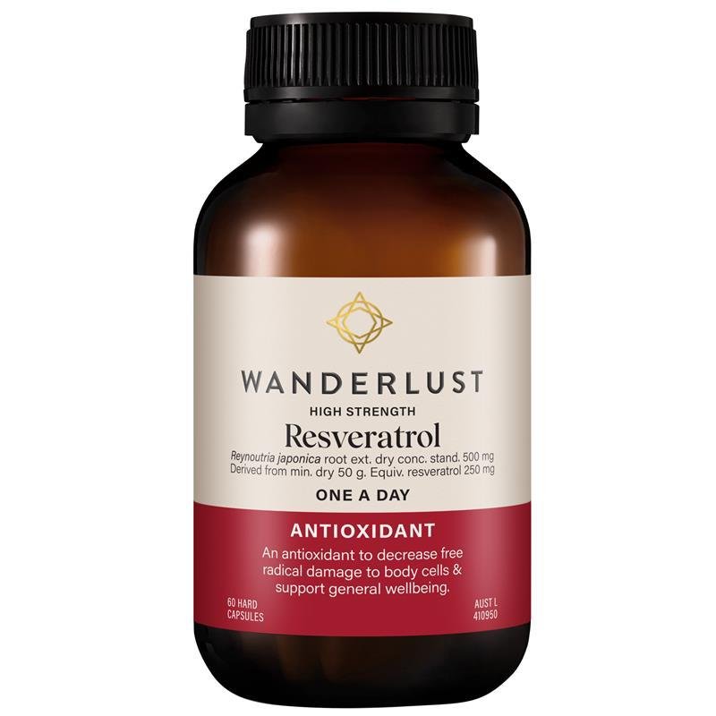 Wanderlust Resveratrol 60 Capsules