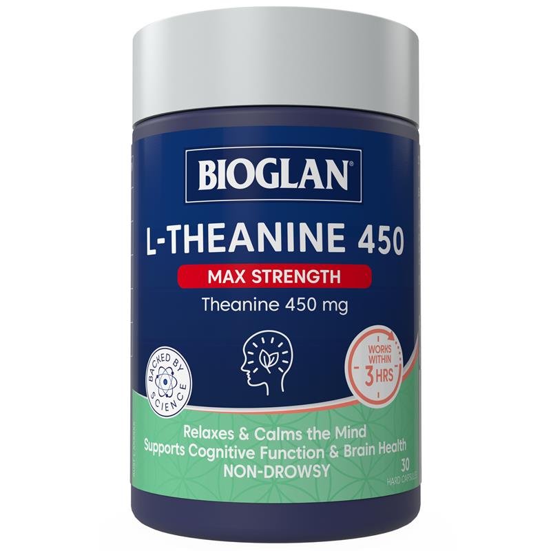 Bioglan L-Theanine 450 Max Strength 30 Capsules