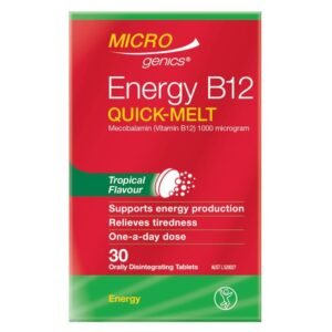 Microgenics Energy B12 Quick-Melt  30 Tropical Tablets
