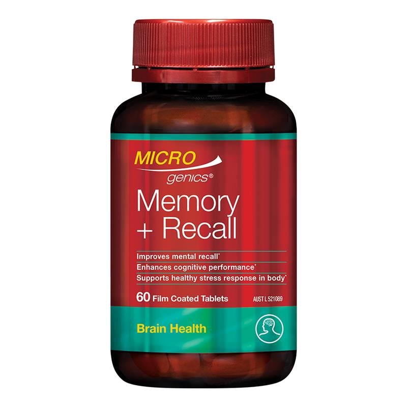 Microgenics Memory + Recall 60 Capsules