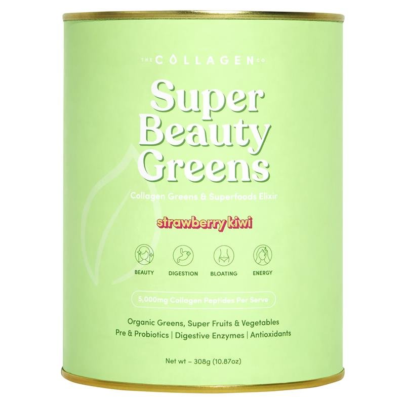 The Collagen Co Super Beauty Greens Strawberry Kiwi 308g