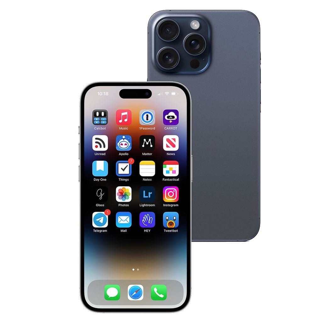 Apple iPhone 15 Pro 128GB (Blue Titanium) [~Refurbished: As new]