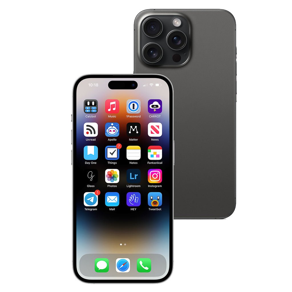 Apple iPhone 15 Pro 128GB (Black Titanium) [~Refurbished: As new]