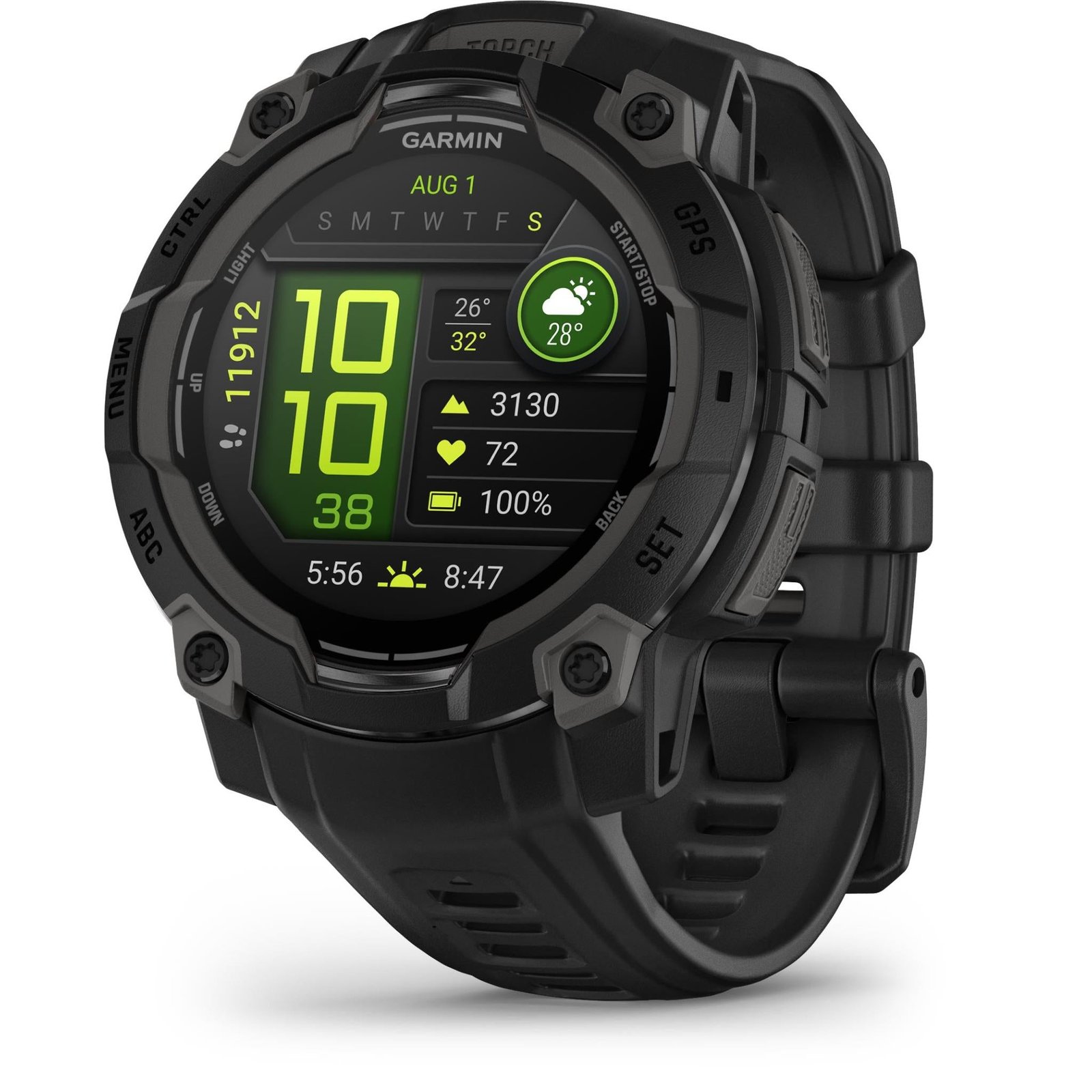 Garmin Instinct 3 45mm AMOLED Smart Watch (Black)