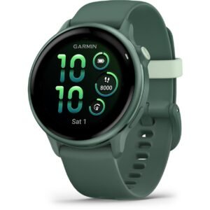 Garmin VivoActive 6 GPS Smartwatch (Metallic Jasper Green/Jasper Green Band)