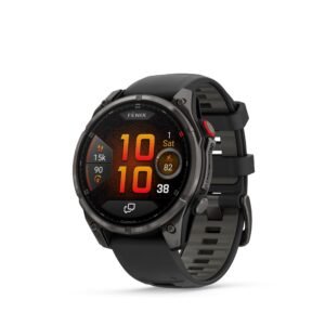 Garmin Fenix 8 Pro 47mm AMOLED Sapphire Edition Carbon Grey Titanium with Black + Pebble Grey Band