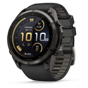 Garmin fenix 9 Pro InReach 51mm Carbon Grey DLC Titanium with Black/Pebble Grey Silicone Band
