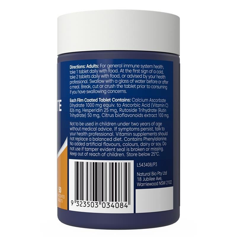 Bioglan One-a-Day Vitamin C Forte 1000mg 50 Tablets