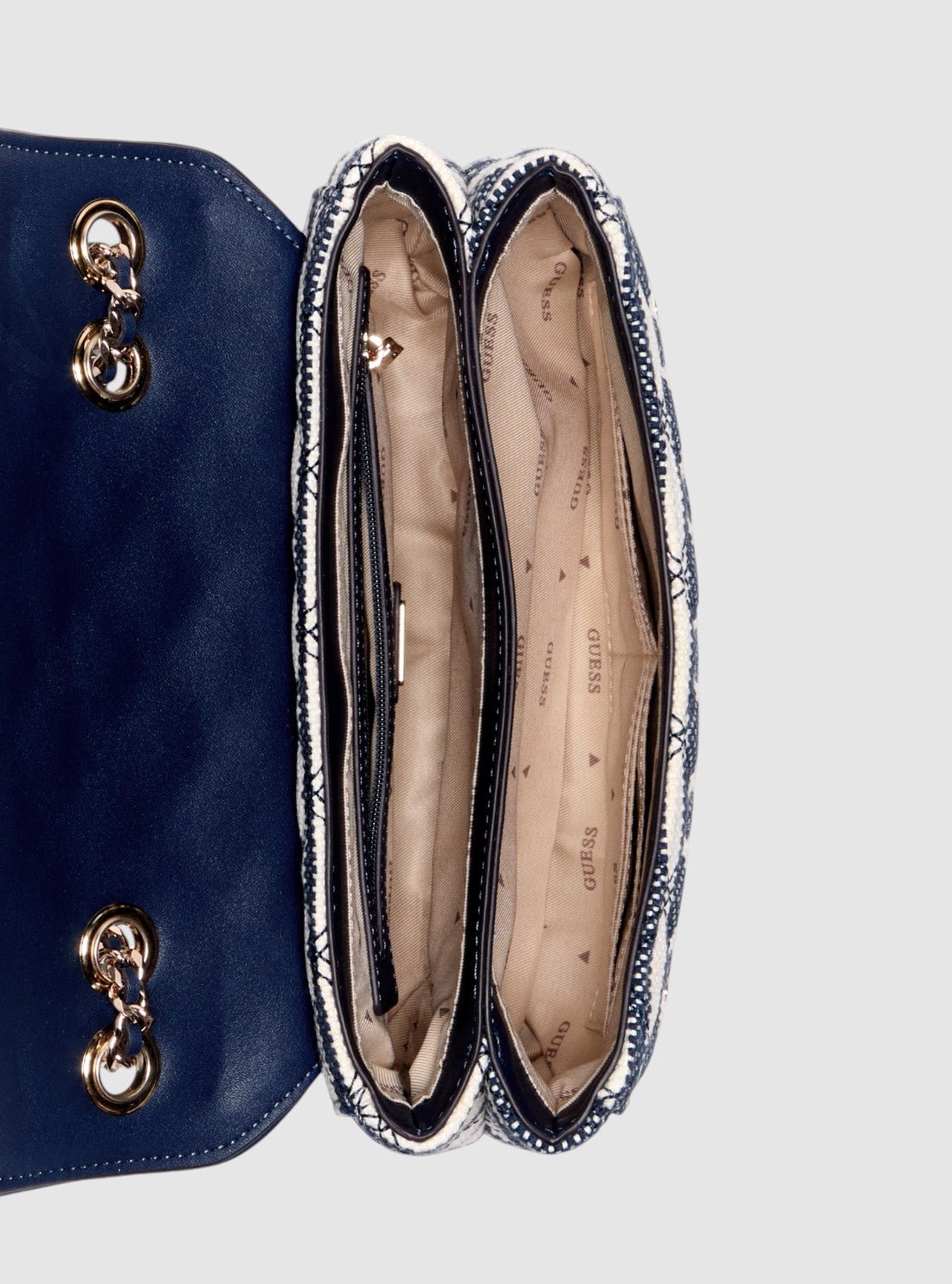 Guess Blue multi giully ii convertible flap bag