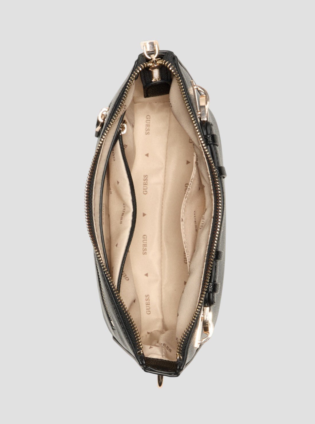 Guess Black gregoria top zip shoulder bag