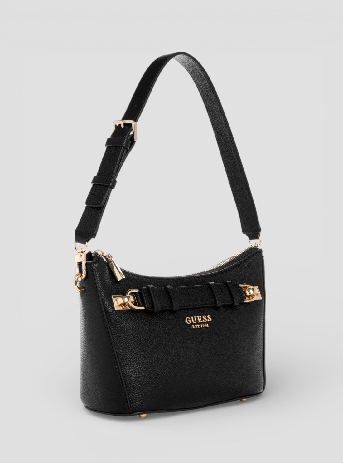 Guess Black gregoria top zip shoulder bag